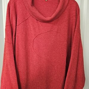 Trisha Tyler Plus Red Women's Sweater